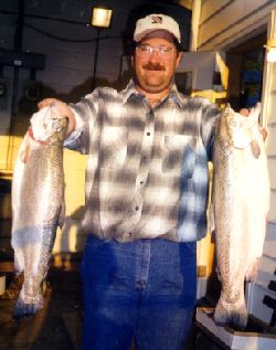 Paul Ripperger with 2 sea run browns