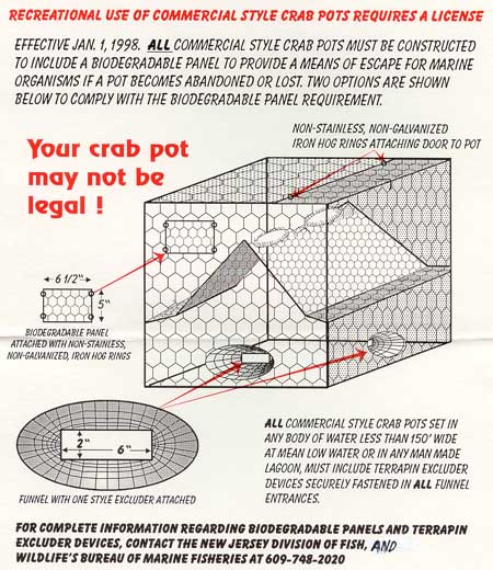 Crab Size Chart Nj