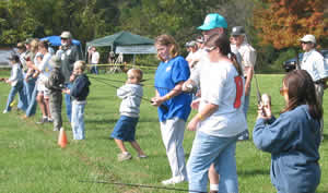 Casting at festival