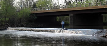 Weston Mill Dam before removal