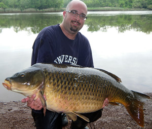 Matt Janiszewski with his monster carp