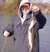 Angler with trout