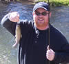 Angler with trout
