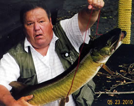 Eckhardt Debbert with his musky