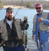 Anglers with trout