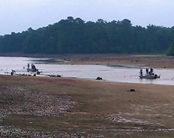 Crews electrofish to salvage fish