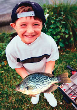 Boy with crappie