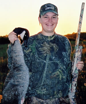 Successful goose hunter
