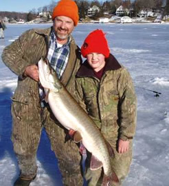 Father, son and muskie