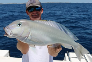 Angler with Blueline Tilefish