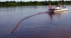 Boat deploying net