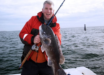 Angler with Tautog