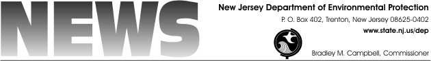 NJDEP news release masthead