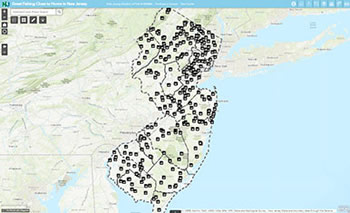Map Of Fishing Spots Near Me Njdep | New Jersey Fish And Wildlife | Places To Fish - Ponds, Lakes, And  Reservoirs