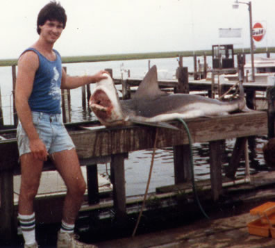 Record Sandbar Shark caught by John Norton
