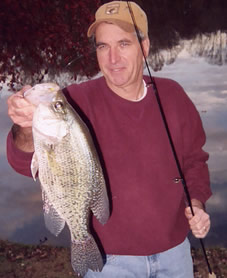 Dean Montemore with record white crappie