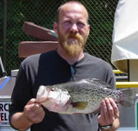 Tim Durand with record white crappie
