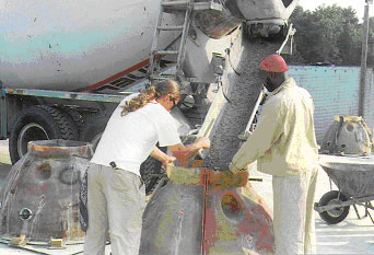 Constructing an artificial reef ball