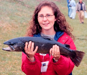 Angler with nice trout