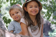 Honorable Mention: Emma & Skyler up a Tree / Woodbourne Park / Wantage / Gale Miko