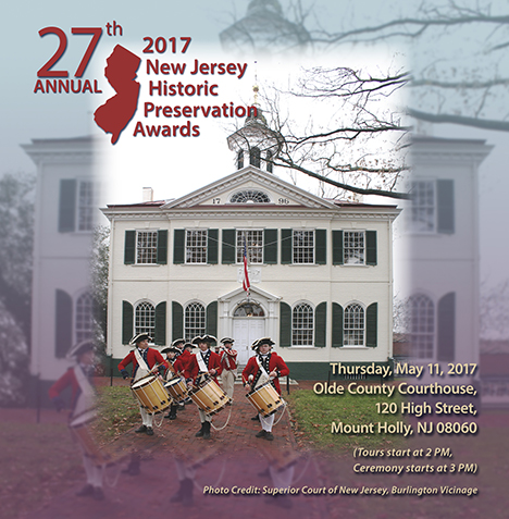 24th Annual New Jersey Historic Preservation Awards graphic
