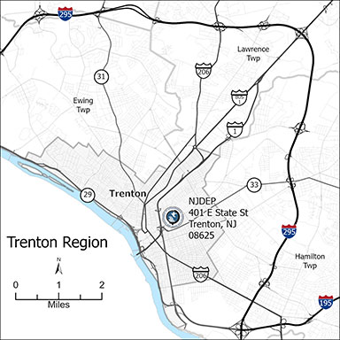 Trenton area map