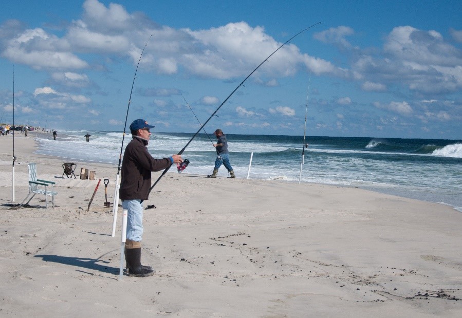 surf fishing