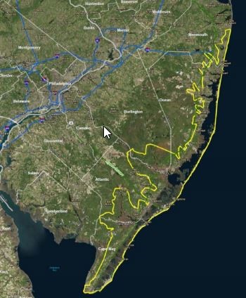 coastal areas vulnerable to flooding from back bays and other waterways