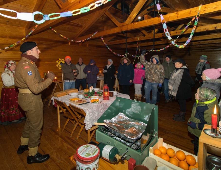 Annual Soldiers Christmas program at Fort Mott State Park 