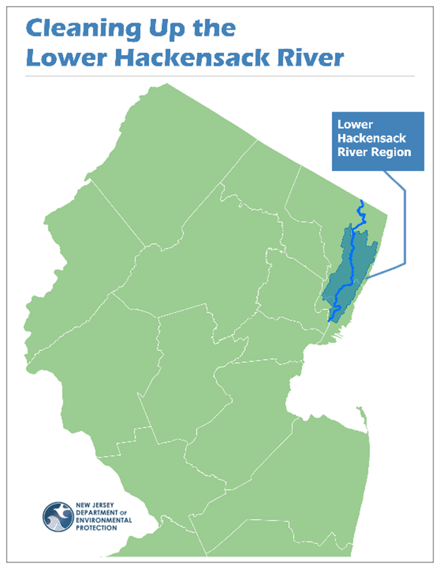 Lower Hackensack River NJ Map