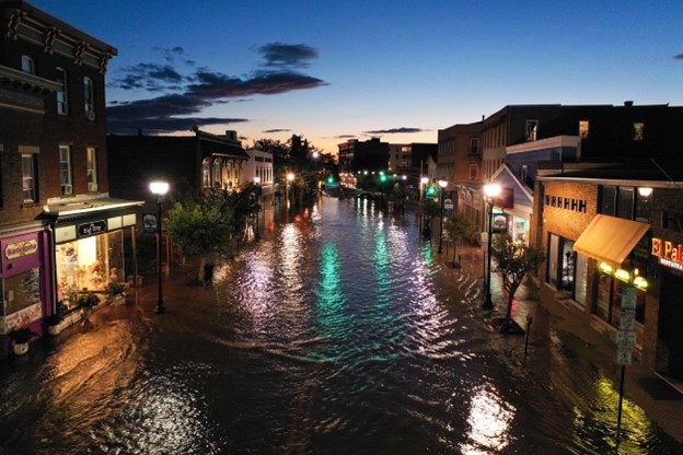 Flooded Streets in Bound Brook photo