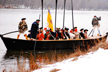 re-enactment of the historic river crossing