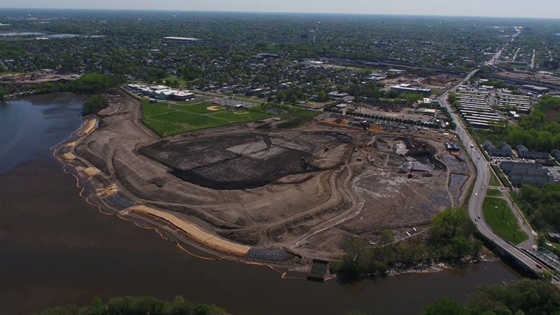Camden Redevelopment Agency Parcel showing showing various operations in April 2019
