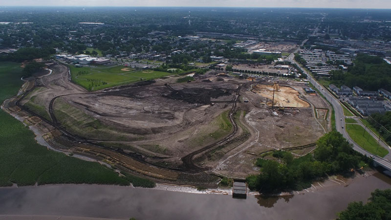 Camden Redevelopment Agency Parcel showing showing various operations in April 2019