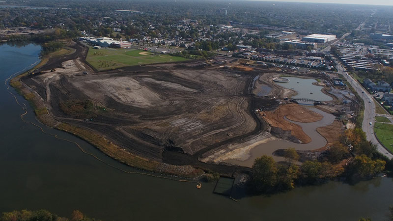 Camden Redevelopment Agency Parcel showing showing various operations in April 2019