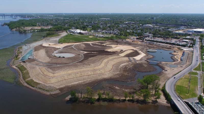 Progress of Harrison Avenue Landfill Transformation as of May 2020