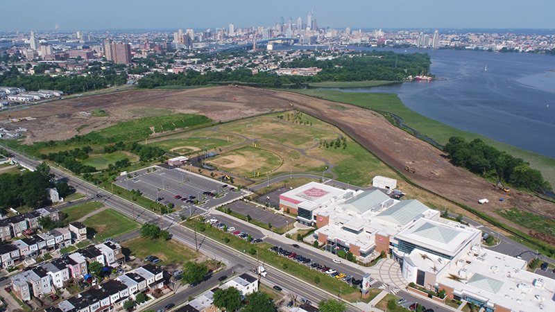 Progress of Harrison Avenue Landfill Transformation as of July 2018