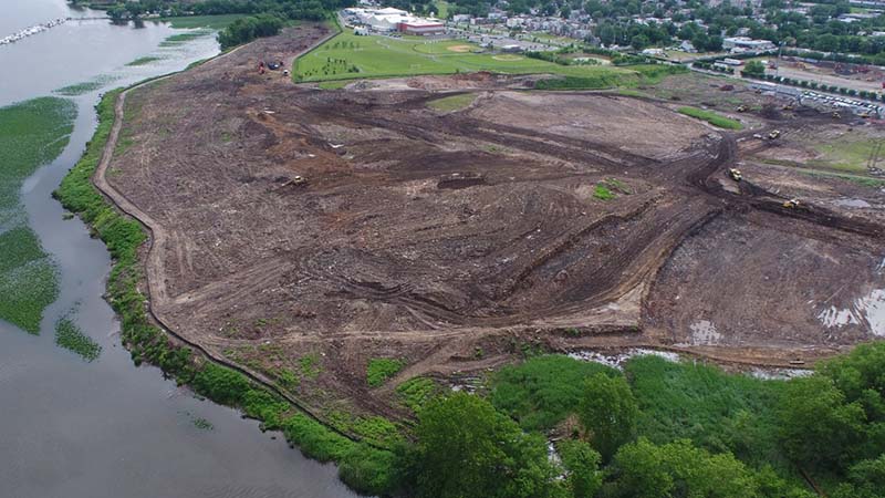 photo: Camden Redevelopment Agency Parcel showing cut-and-fill operations in July 2018