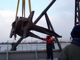 Anthos Anchor being removed from Delaware River