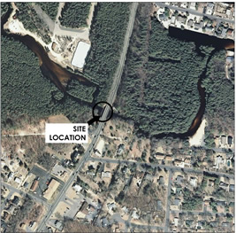 Cedar Creek Weir Aerial View of Site