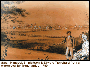Sara Hancock Sinnickson and Edward Trenchard.  Photo Courtesy Salem County Historical Society