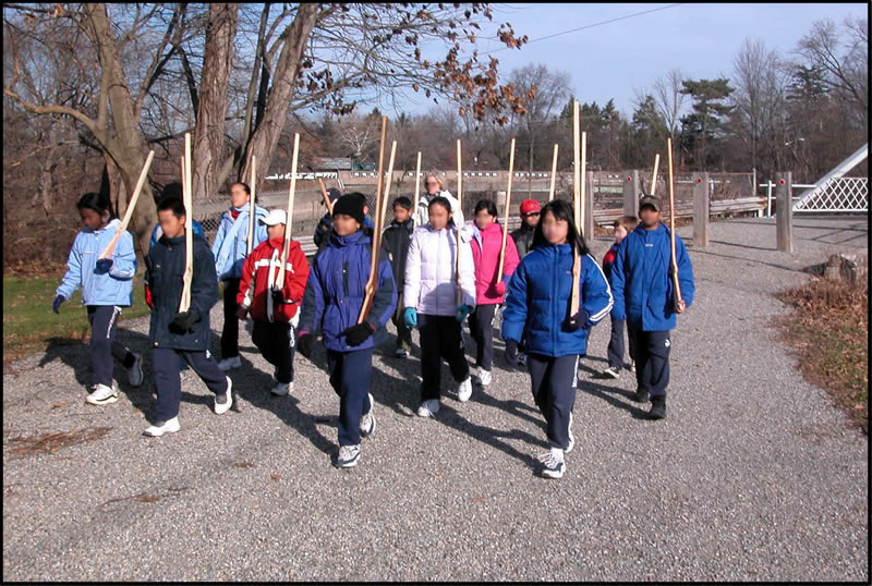 Kids Marching to Steuben House