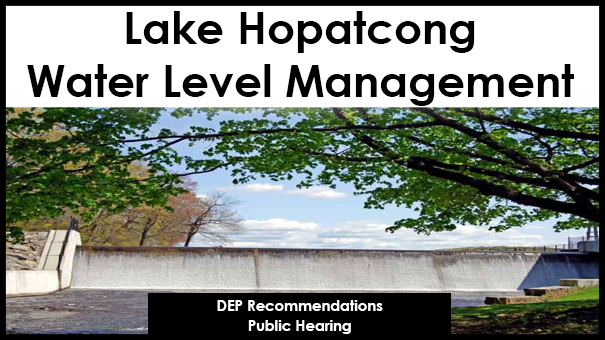 DEP Recommendations Public Hearing