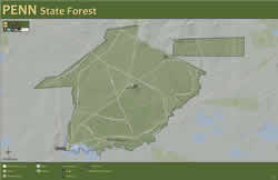 Penn State Forest Area Map
