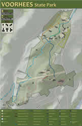 Voorhees State Park Area Map
