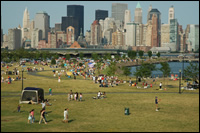 Outside at Liberty State Park