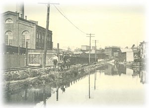 A historic picture of Morris Canal. 