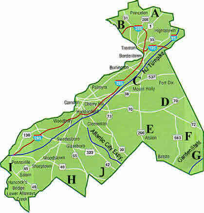 Delaware River Region Map