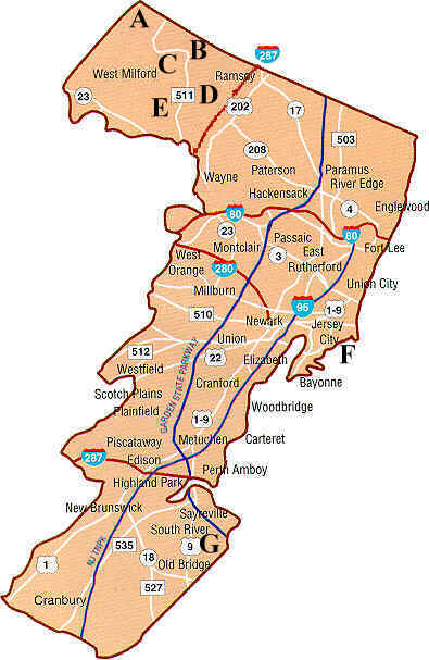 Gateway Region Map