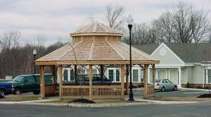 A gazebo at Project Freedom